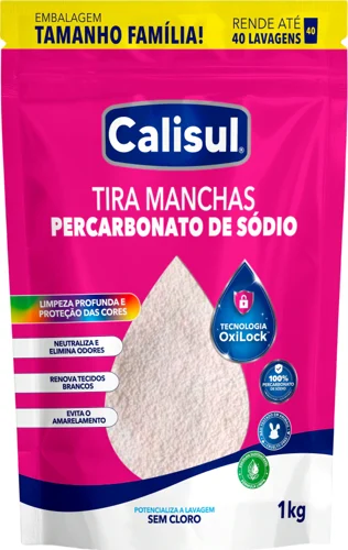 Embalagem do Percarbonato de Sódio Calisul 1 kg.