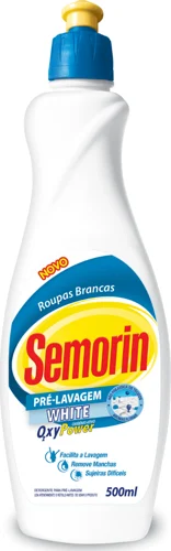 Embalagem do Semorin Pré-Lavagem White.