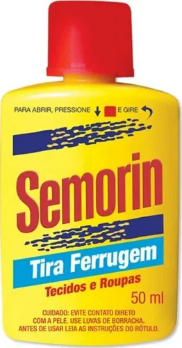 Embalagem do Semorin Tira Ferrugem.
