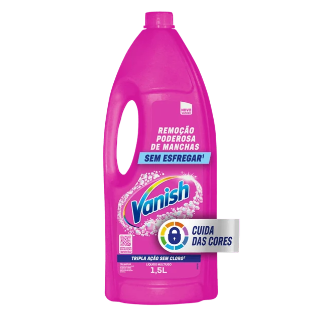 Embalagem de vanish rosa liquido.